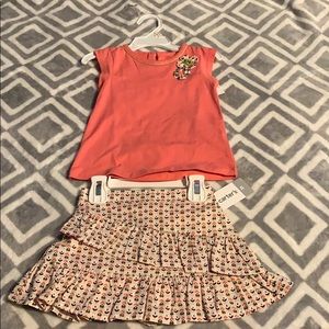 🎀4for$20🎀 NWT- Carter’s skort and shirt set. 2t